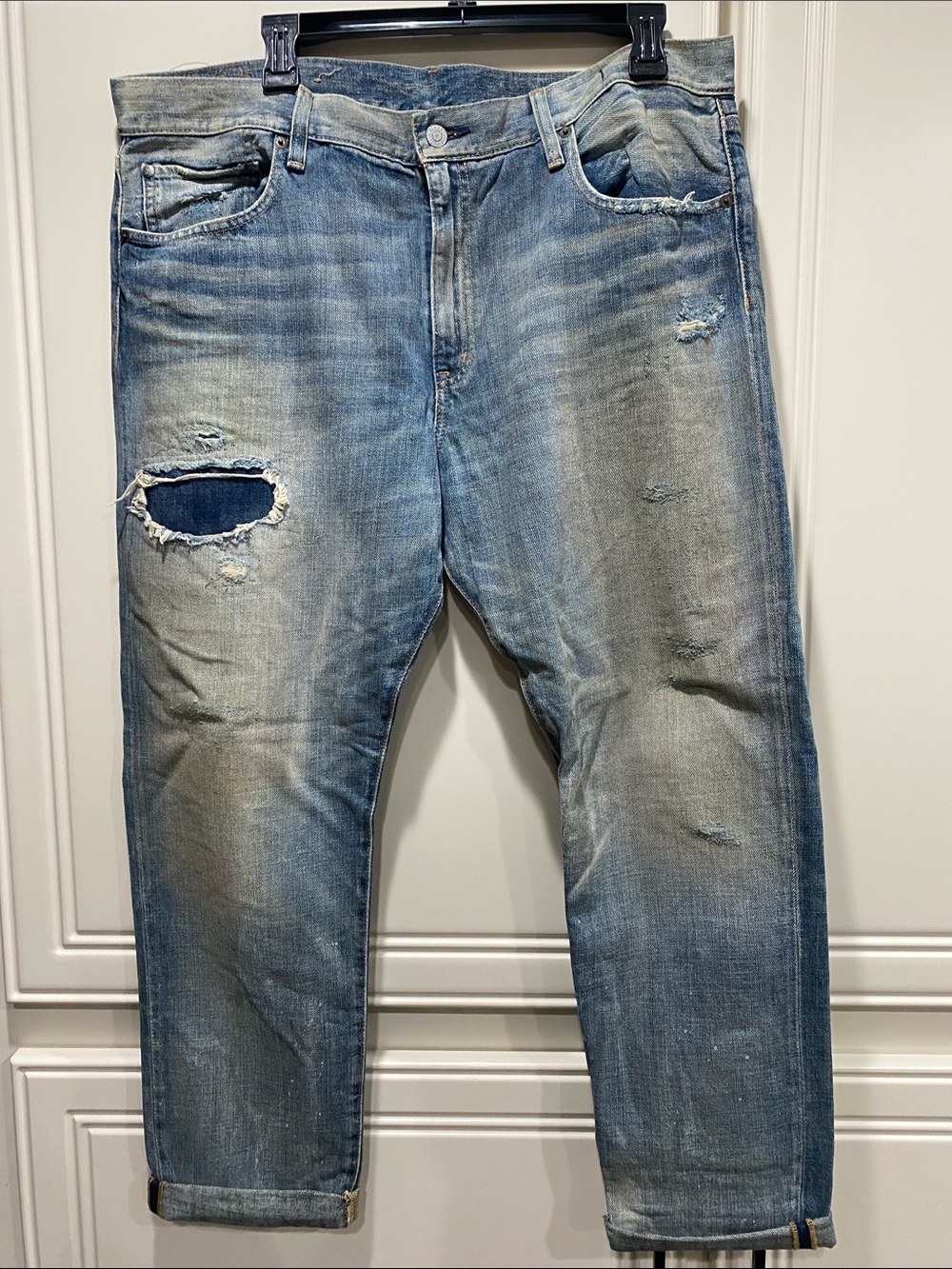 new ralph lauren boyfriend patch distressed jeans wonnens 32